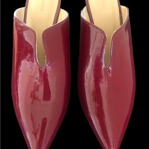 Nordstrom Signature Leather Ruby Red Heels Made in Italy Size 40 (8.5)